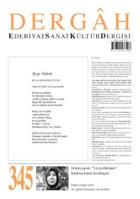 Dergah Edebiyat Sanat Kültür Dergisi Sayı:345 Kasım 2018