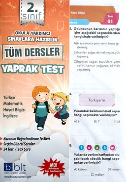 2. Sınıf Tüm Dersler Yaprak Test