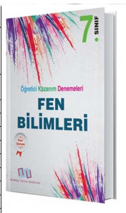 7. Sınıf Fen Bilimleri Öğretici Kazanım Denemeleri