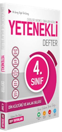 4. Sınıf Din Kültürü ve Ahlak Bilgisi Yetenekli Defter