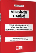Verginin Hakimi Vergi Usul Kanunu ve Türk Vergi Sistemi Konu Anlatımlı Soru Bankası