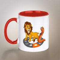 Kitapkurdu Porselen Kupa Burçlar - Aslan