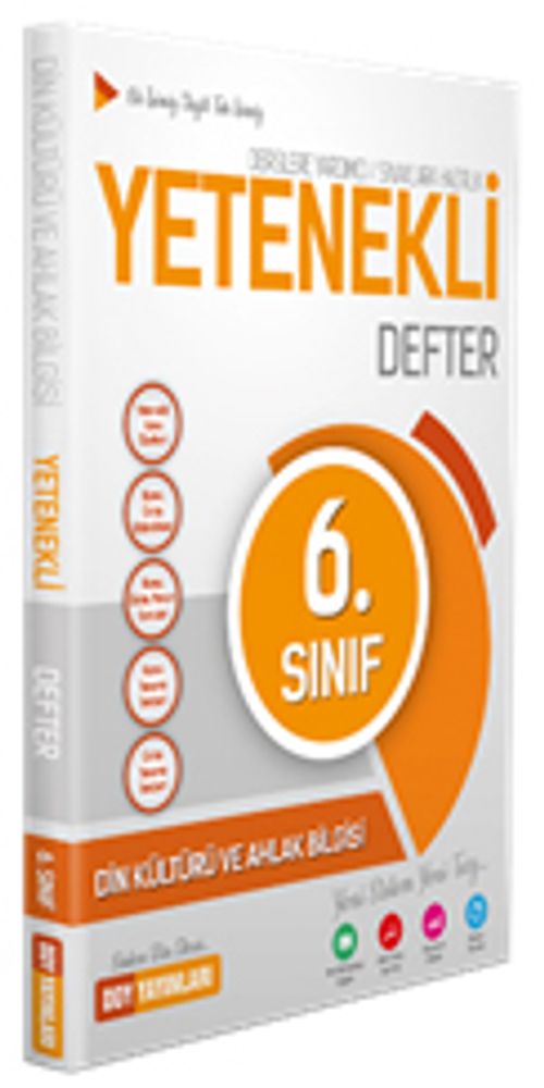 6. Sınıf Din Kültürü ve Ahlak Bilgisi Yetenekli Defter