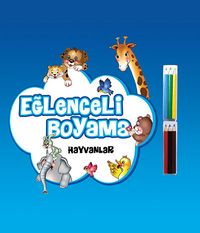 Eğlenceli Boyama / Hayvanlar  (6'lı Kuru Boya Hediyeli)