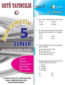 Matematik 5. Sınıf Genel Değerlendirme Testleri