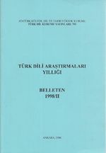 Türk Dili Araştırmaları Yıllığı Belleten 1998 / 2