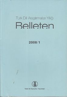 Türk Dili Araştırmaları Yıllığı Belleten 2008 / 1