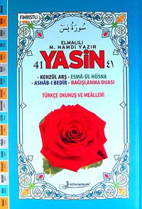 41 Yasin Fihristli - Türkçe Okunuş ve Mealleri Kod:F031 (Ciltli - Rahle Boy)