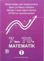 7'den 70'e Matematik 1