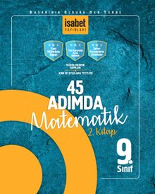 9. Sınıf 45 Adımda Matematik 2. Kitap