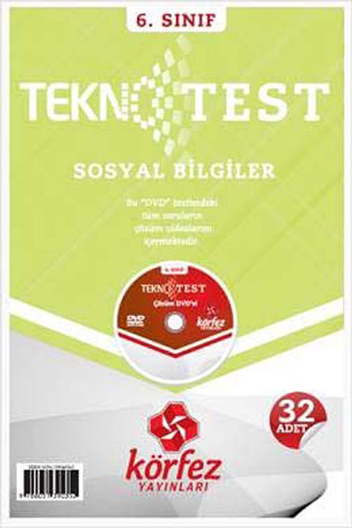 6. Sınıf Sosyal Bilgiler Tekno Test (Çözüm Dvd'li)