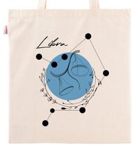 Askılı Bez Çanta - Burçlar - Terazi