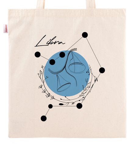 Askılı Bez Çanta - Burçlar - Terazi