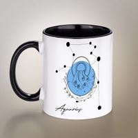 Porselen Kupa - Burçlar Serisi - Kova