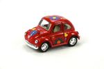 Kinsmart 1967 Volkswagen Classical Beetle 10 cm Metal Çek Bırak Araba Desenli Kırmızı (KT4026DF)