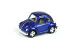 Kinsmart 1967 Volkswagen Classical Beetle 10 cm Metal Çek Bırak Araba Düz Mavi
