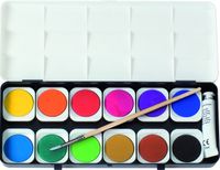 Eberhard-Faber Suluboya-Opak 12 Renk Plastik Kutu