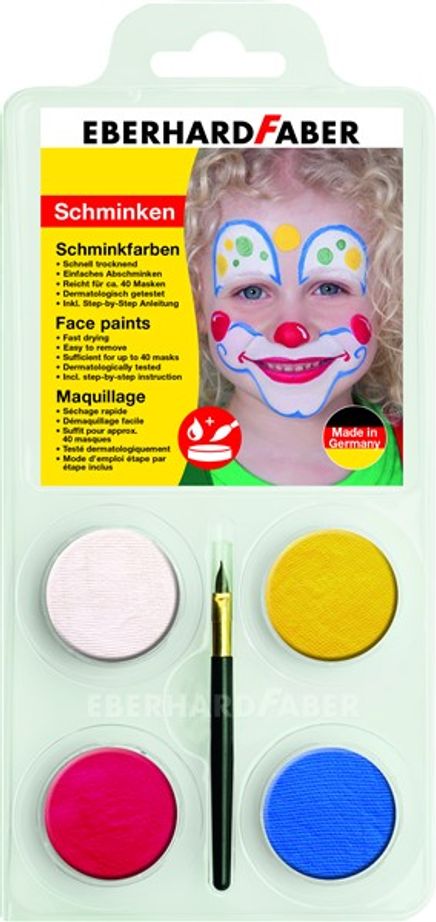 Eberhard-Faber Yüz Boyası 4 Renk Palyaço