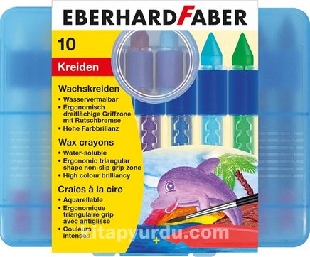 Eberhard-Faber Mumlu Pastel, Sulandırılabilir 10 renk