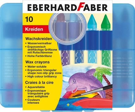 Eberhard-Faber Mumlu Pastel, Sulandırılabilir 10 renk