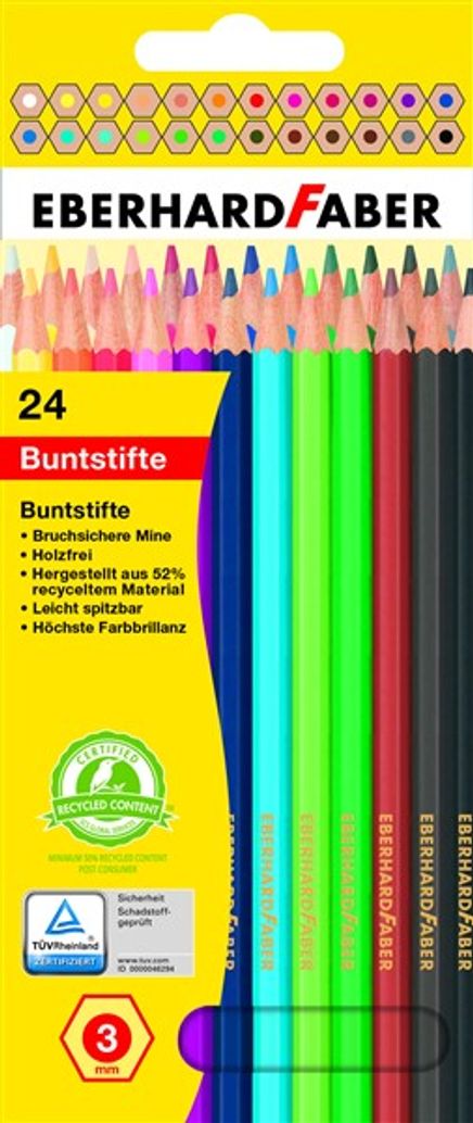 Eberhard-Faber 24'lü Kuruboya Kalemi 3mm mine - Metal Kutu