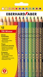 Eberhard-Faber 12'li TRI Winner Üçgen Kuruboya Kalemi 4mm mine