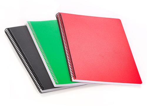 Bookinzi Okul Defteri - 80gr. 70 yaprak  A4 Spiralli 3'lü Mavi Set Defter(Çizgili, Çizgisiz, Kareli)