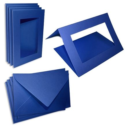 Folia 10.5X15 5 Kart 5 Zarf Royal Mavi