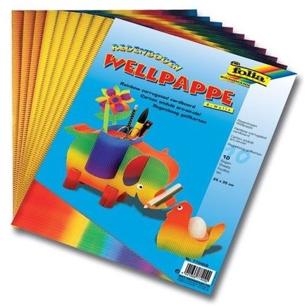 Folia Stretch Oluklu 5 Yaprak 24X35Cm Gökkuşağı