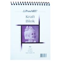 Ponart Kraft Blok 125G A5 30Y