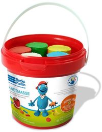 Becks 5 Renk 100 Gr Oyun Hamuru Seti Kova İçinde (Non-Toxic)