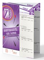 7. Sınıf Matemetik Çek Kopar Yaprak Test 