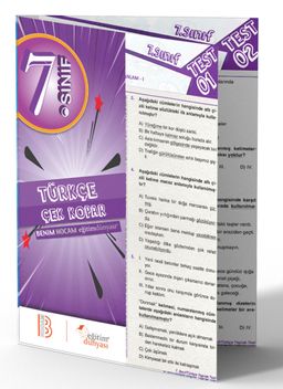 7. Sınıf Türkçe Çek Kopar Yaprak Test 