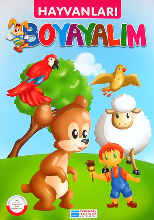 Hayvanları Boyayalım / Papağan-Kuş-Koyun-Sincap