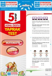 5. Sınıf Matematik Konu Özetli Yaprak Test