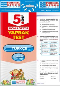 5. Sınıf Türkçe Konu Özetli Yaprak Test
