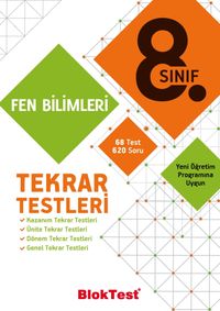 8. Sınıf Fen Bilimleri Tekrar Testleri