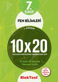 7. Sınıf Bloktest 1. Dönem Fen Bilimleri 10x20 Kazanım Pekiştirme Denemeleri Seti