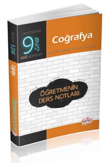 9. Sınıf Coğrafya Öğretmenin Ders Notları - Kolektif