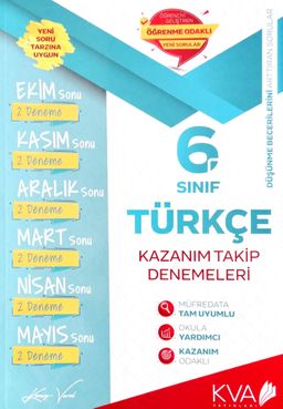 6. Sınıf Türkçe Kazanım Takip Denemeleri