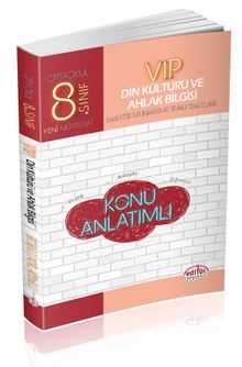 8. Sınıf Vip Din Kültürü ve Ahlak Bilgisi Konu Anlatımlı