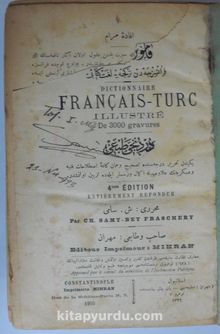 Kamus-u Fransevi / Fransızcadan Türkçeye Lugat Kitabı / 3000 Resim (Kod:11-B-5)
