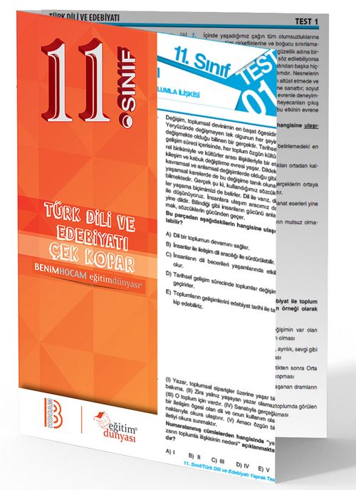 11. Sınıf Türk Dili ve Edebiyatı Çek Kopar Yaprak Test