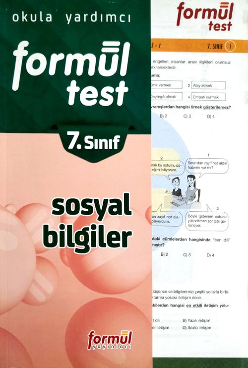 7. Sınıf Sosyal Bilgiler Formül Test