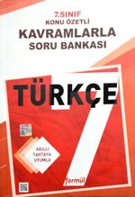 7. Sınıf Türkçe Konu Özetli Kavramlarla Soru Bankası