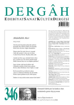 Dergah Edebiyat Sanat Kültür Dergisi Sayı:346 Aralık 2018