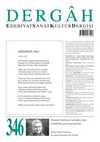 Dergah Edebiyat Sanat Kültür Dergisi Sayı:346 Aralık 2018