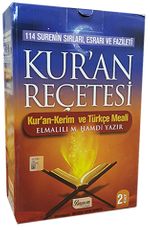 114 Surenin Sırları Esrarı ve Fazileti Kuran Reçetesi Elmalı Hamdi Yazır Meali (2 Cilt Takım)