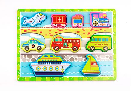 Ahşap Puzzle Araçlar (6006Rf)