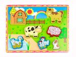 Ahşap Puzzle Çiftlik Hayvanları (6006Rf)